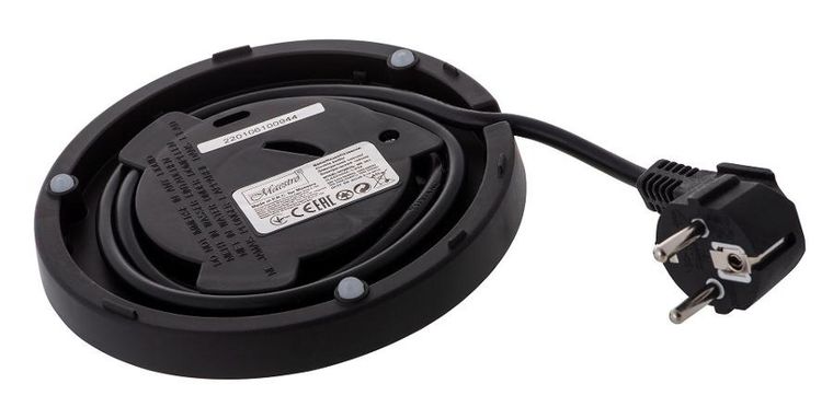 Maestro, czajnik elektryczny, szklany, czarny, 2200W, MR-061