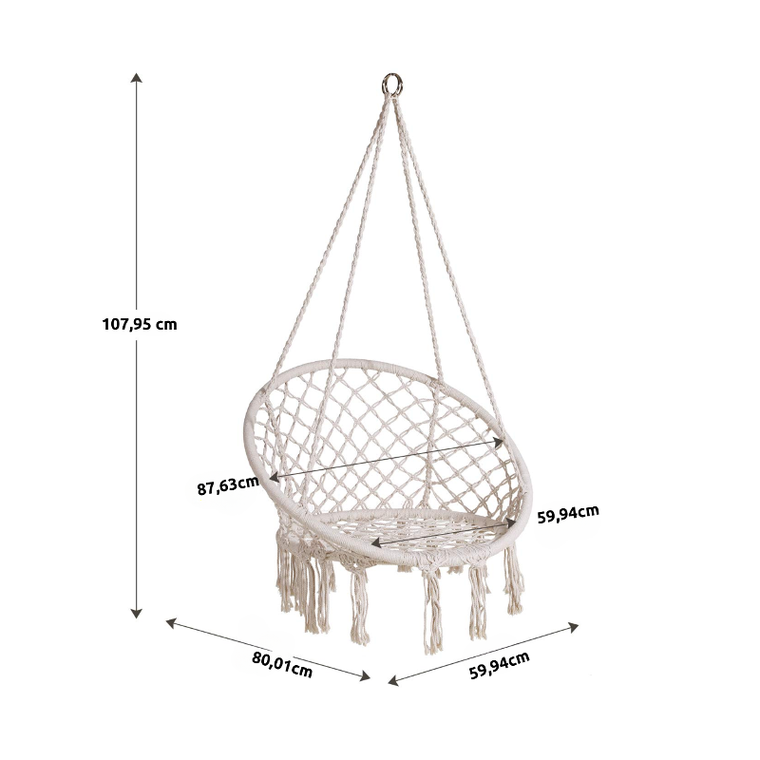 Magboss, Bocianie gniazdo, huśtawka z zestawem montażowym, biała