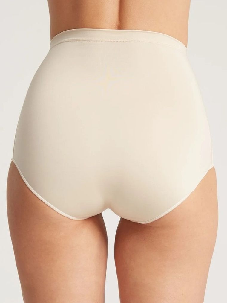 Majtki damskie z wysokim stanem, beżowe, Corrective Wear, Gatta