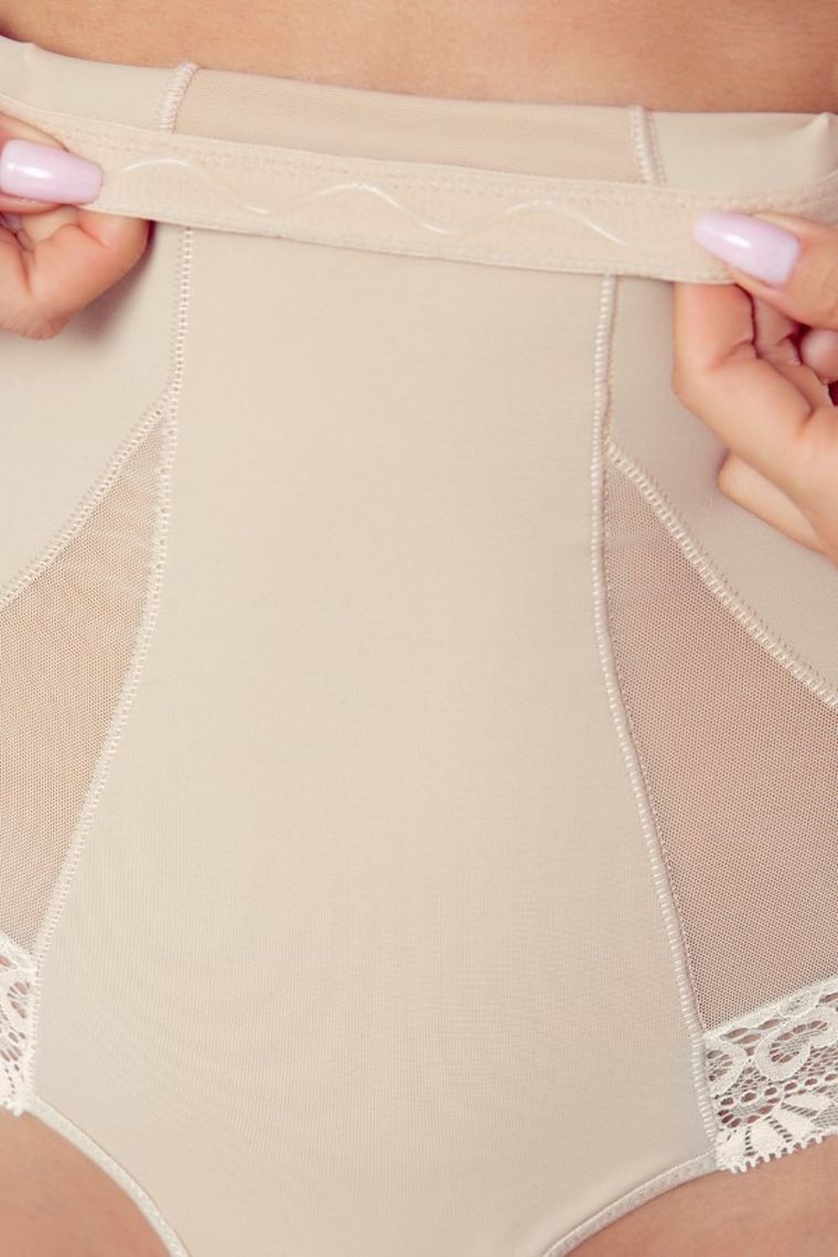Majtki figi damskie, beżowe, Vira, Eldar