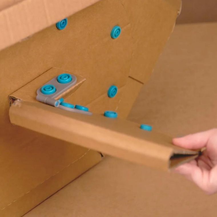 Makedo, Spin-Hinge, zestaw zawiasów, 6 elementów