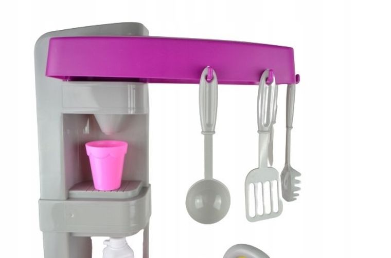 Maksik, duża kuchnia z akcesoriami, fioletowa