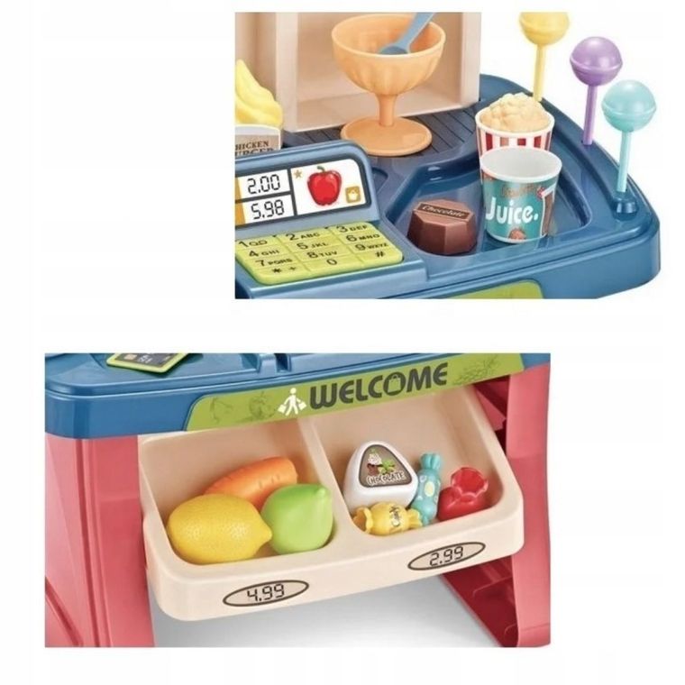 Maksik, mini market, stragan z akcesoriami