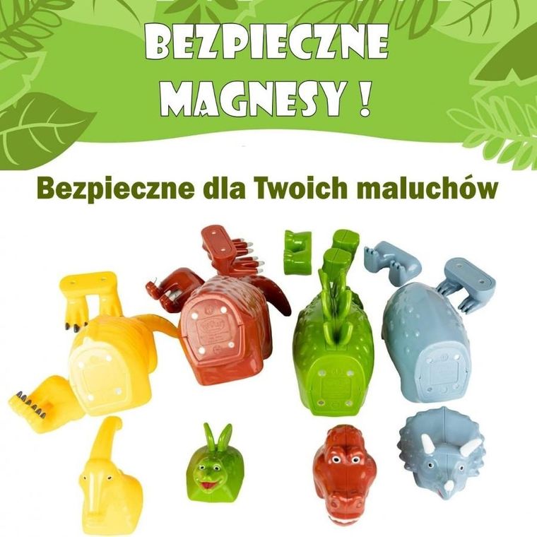 MalBlo, Magnetic, Dinozaury, zestaw figurek