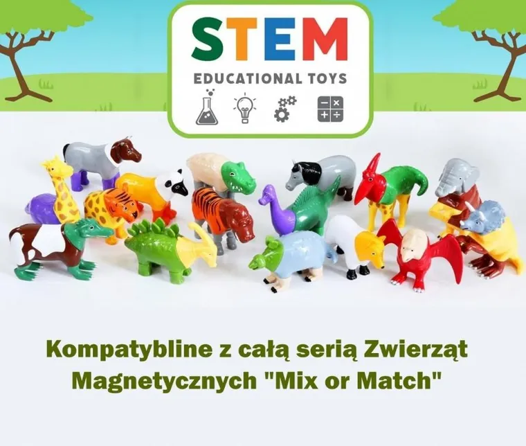 MalBlo, Magnetic, zwierzęta z dżungli, zestaw figurek