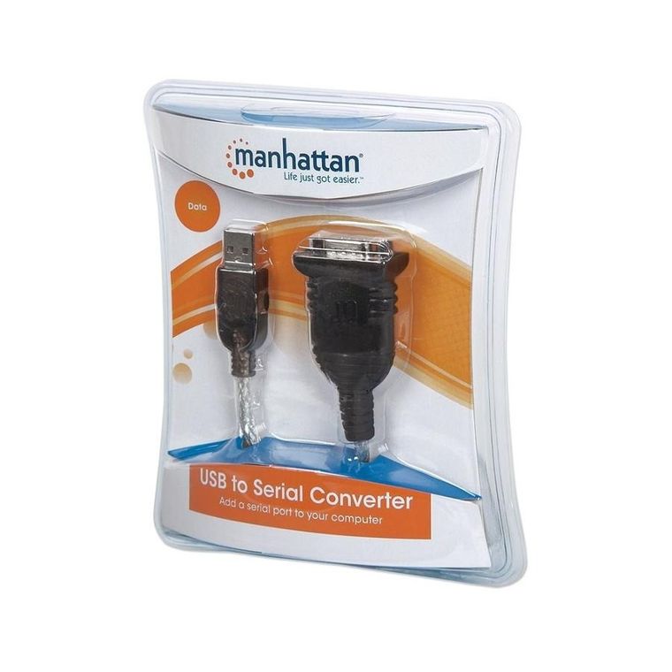 Manhattan, adapter, USB NA RS232/COM/DB9 M