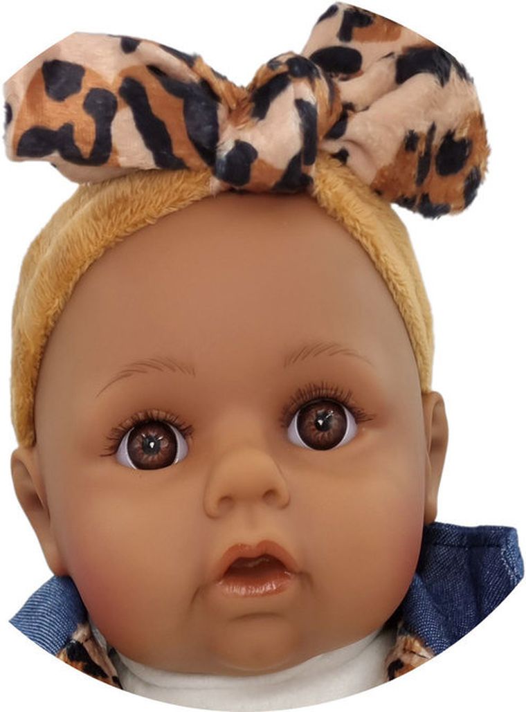 Mario, interaktywna lalka bobas, żyrafa, 45 cm