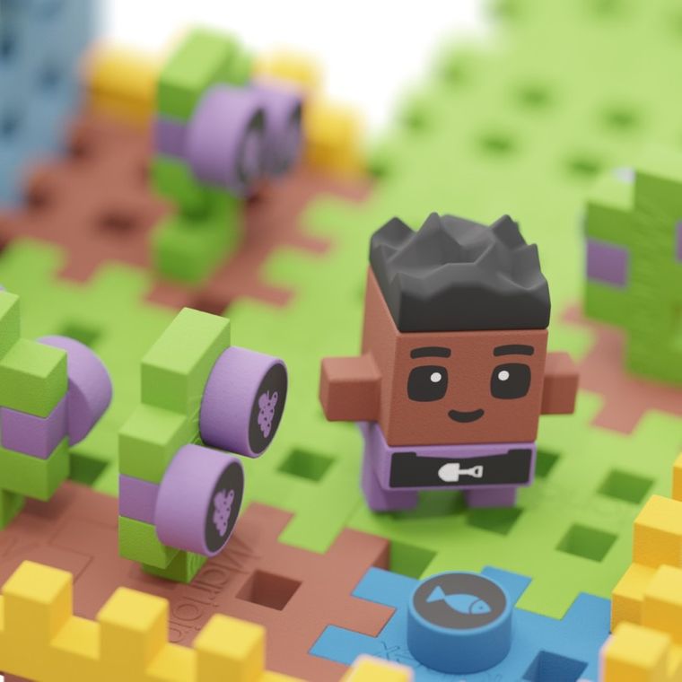 Marioinex, Mini Waffle, City, Dom, klocki konstrukcyjne, 148 elementów