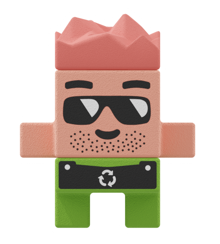 Marioinex, Mini Waffle, City, Śmieciarka, klocki konstrukcyjne, 148 elementów