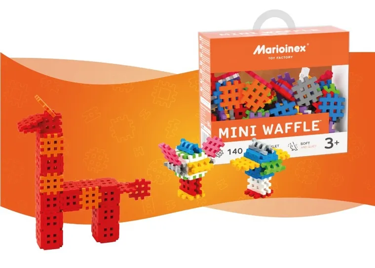 Marioinex, Mini Waffle, klocki konstrukcyjne, 140 elementów