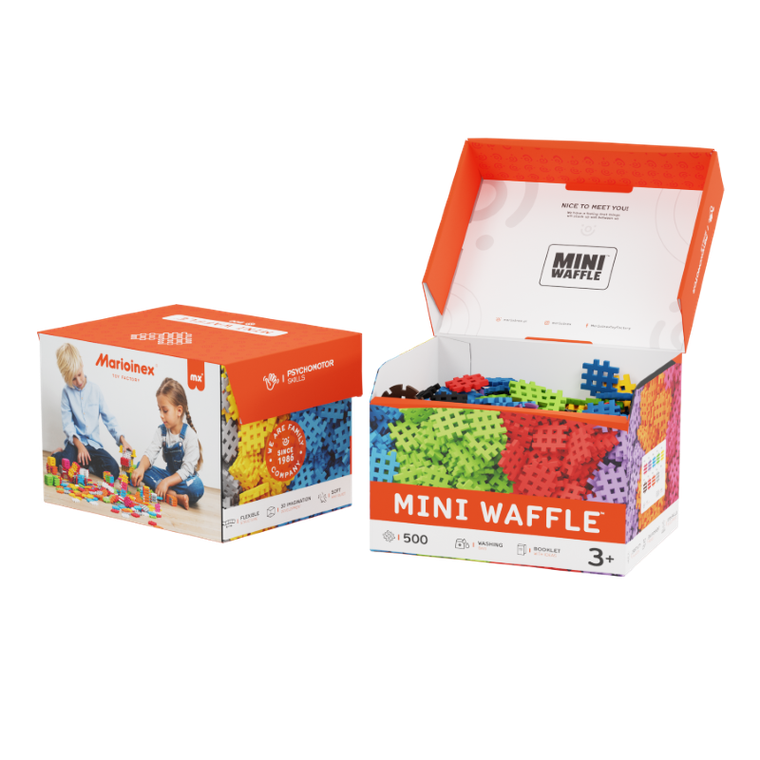 Marioinex, Mini Waffle, klocki konstrukcyjne, 500 elementów