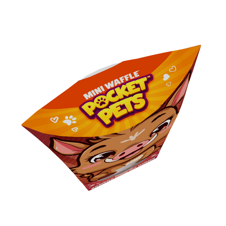 Marioinex, Mini Waffle, Pocket Pets, Dzik, klocki konstrukcyjne, 25 elementów