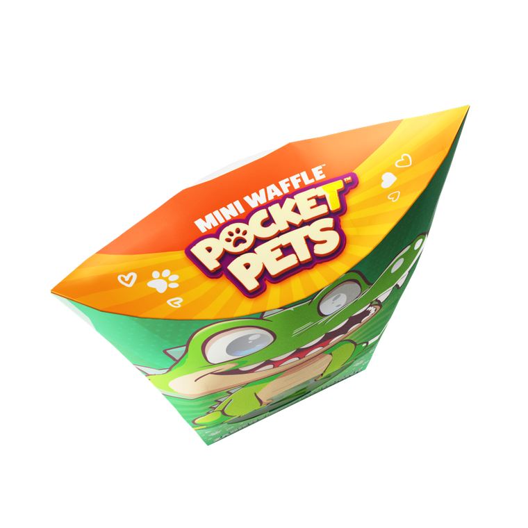 Marioinex, Mini Waffle, Pocket Pets, Krokodyl, klocki konstrukcyjne, 34 elementy