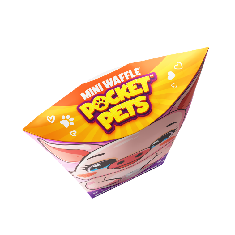 Marioinex, Mini Waffle, Pocket Pets, Świnka, klocki konstrukcyjne, 25 elementów