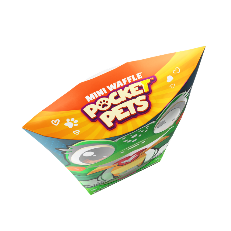 Marioinex, Mini Waffle, Pocket Pets, Żaba, klocki konstrukcyjne, 34 elementy