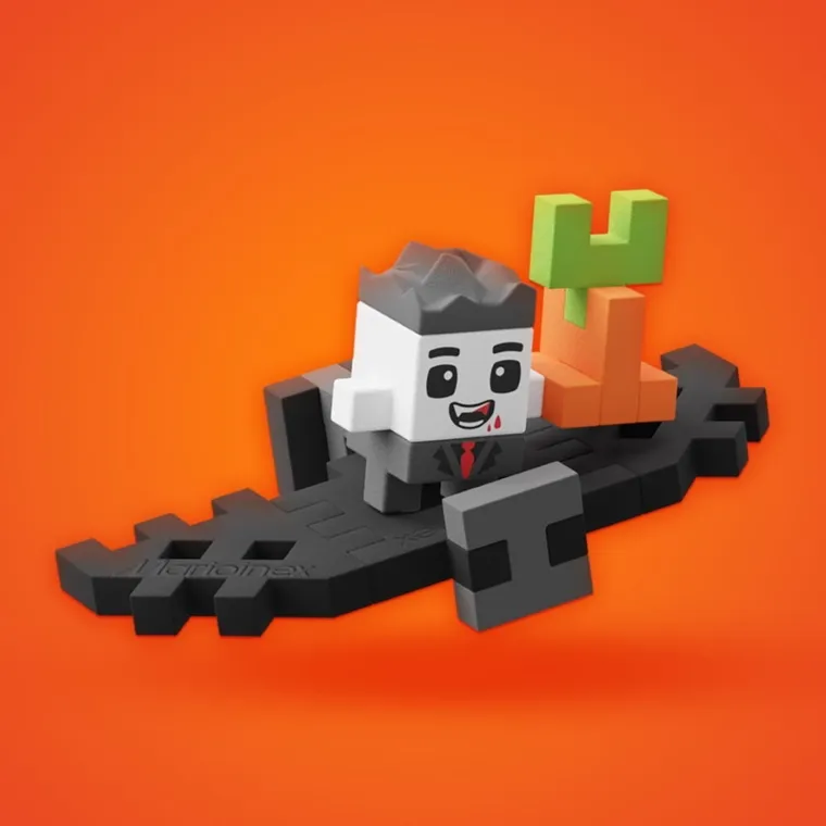 Marioinex, Mini Waffle, Saszetka niespodzianka, klocki konstrukcyjne, 15 elementów