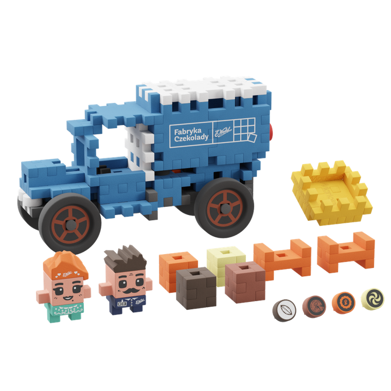 Marioinex, Mini Waffle, Wedel, Słodka Furgonetka, klocki konstrukcyjne, 100 elementów