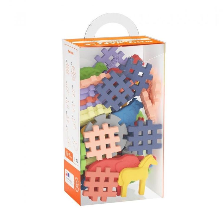 Marioinex, Mini Waffle, Zwierzęta, klocki konstrukcyjne, 42 elementy