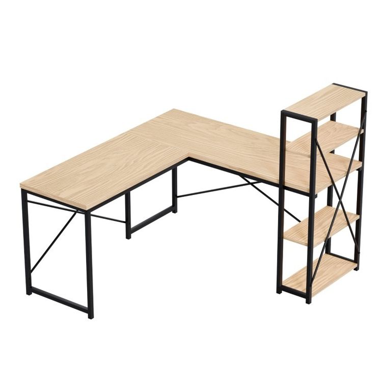 Mark Adler, Leader 5.9, biurko narożne z półkami, Oak, 145 cm