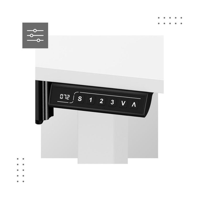 Mark Adler, Leader 7.0, biurko z regulacją wysokości, White, 120 cm