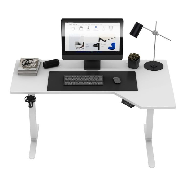 Mark Adler, Leader 9.1, biurko z regulacją wysokości, White, 145 cm