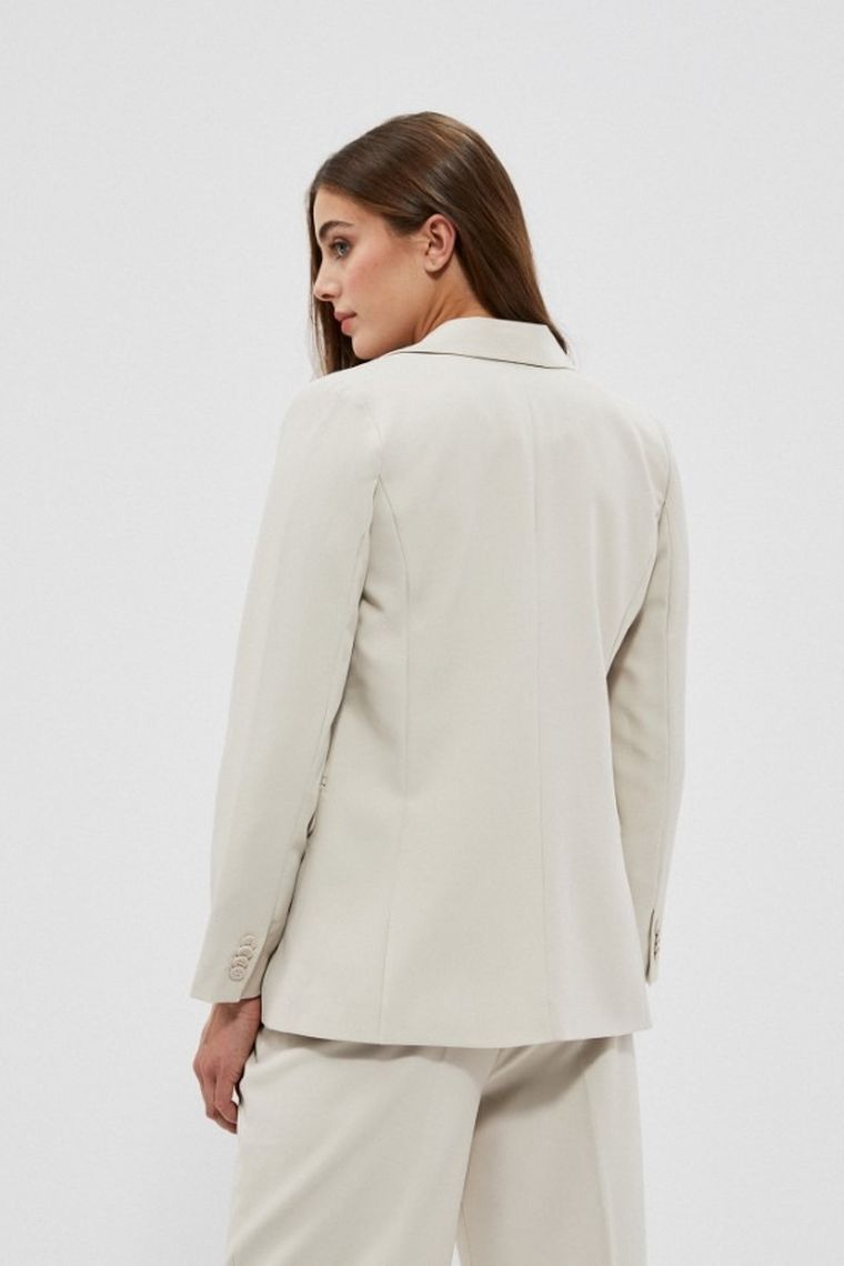 Marynarka damska, beżowa, Moodo