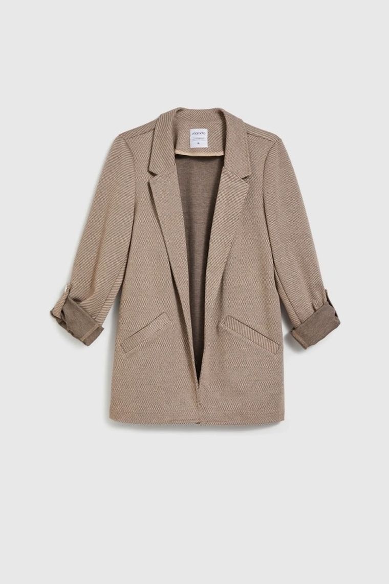 Marynarka damska, beżowa, Moodo