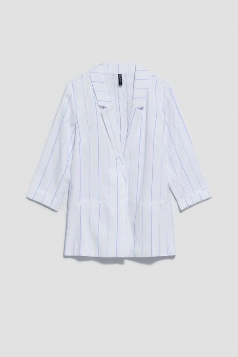 Marynarka damska, biała, Moodo