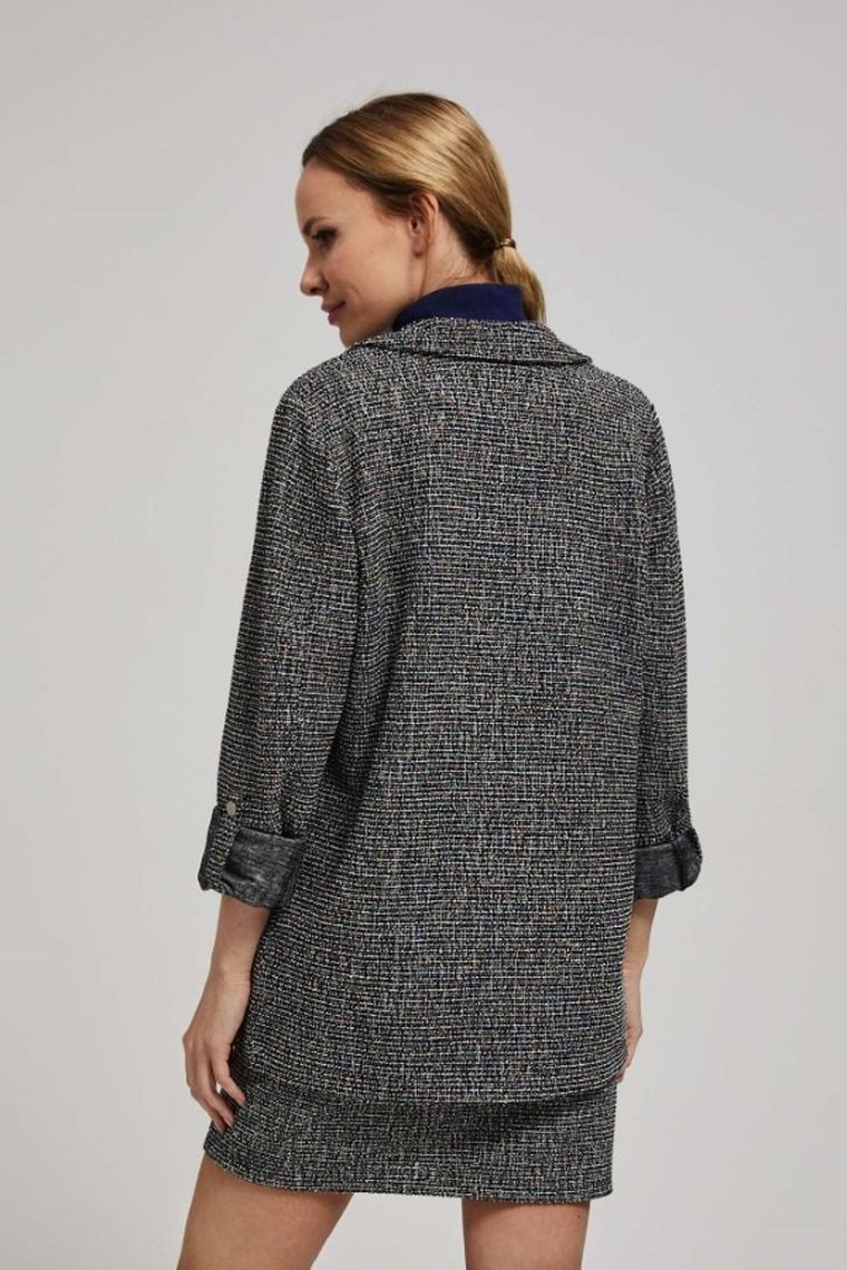 Marynarka damska, czarna, Moodo