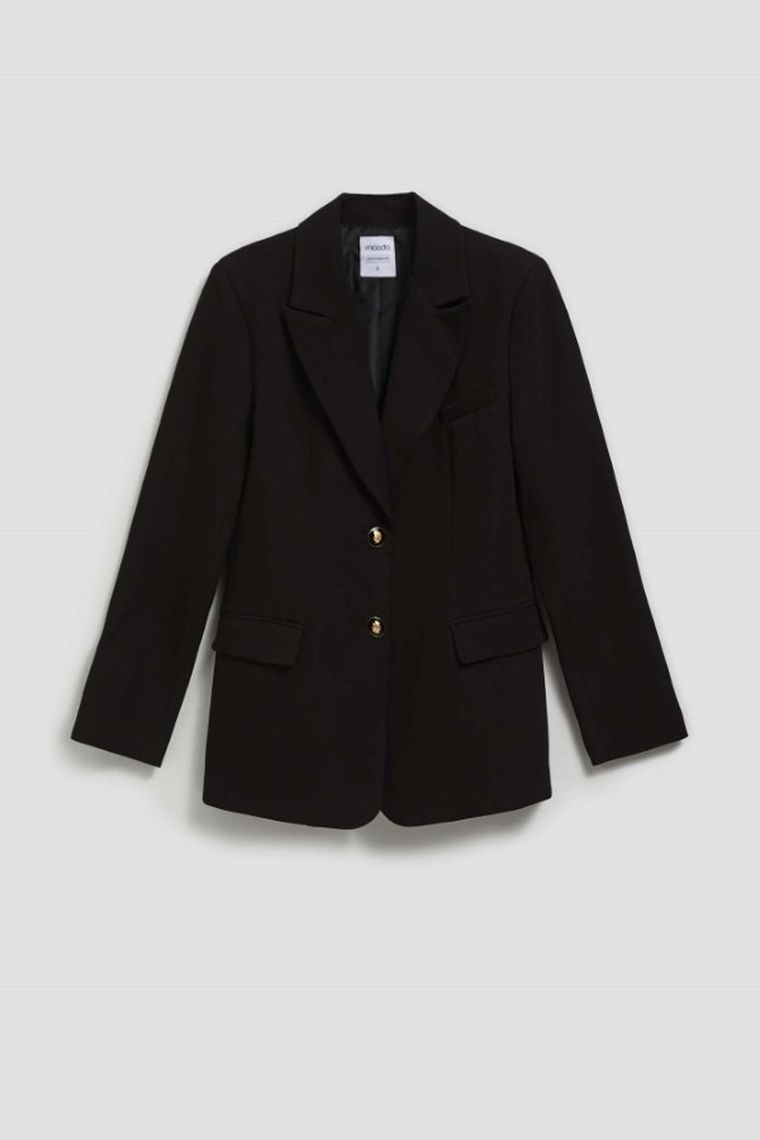 Marynarka damska, czarna, Moodo