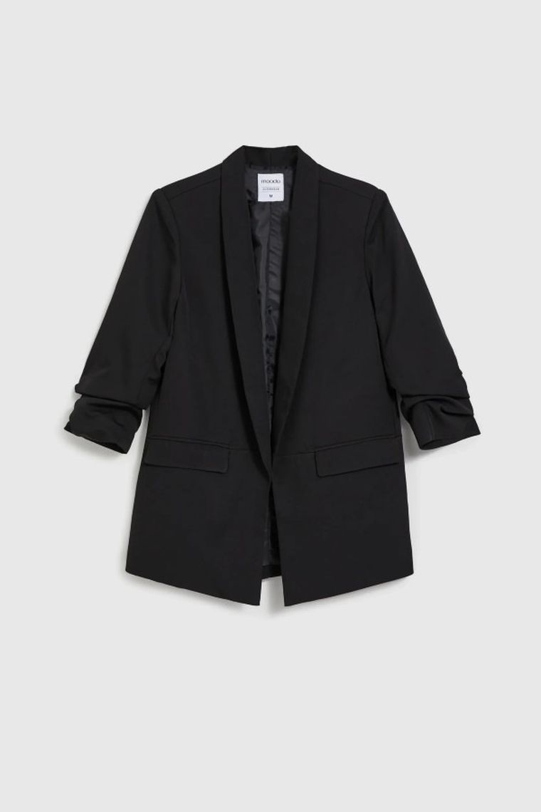 Marynarka damska, czarna, Moodo