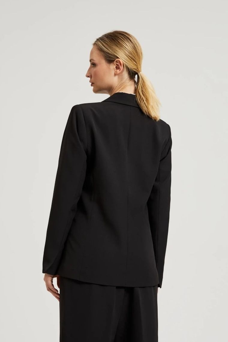 Marynarka damska, czarna, Moodo