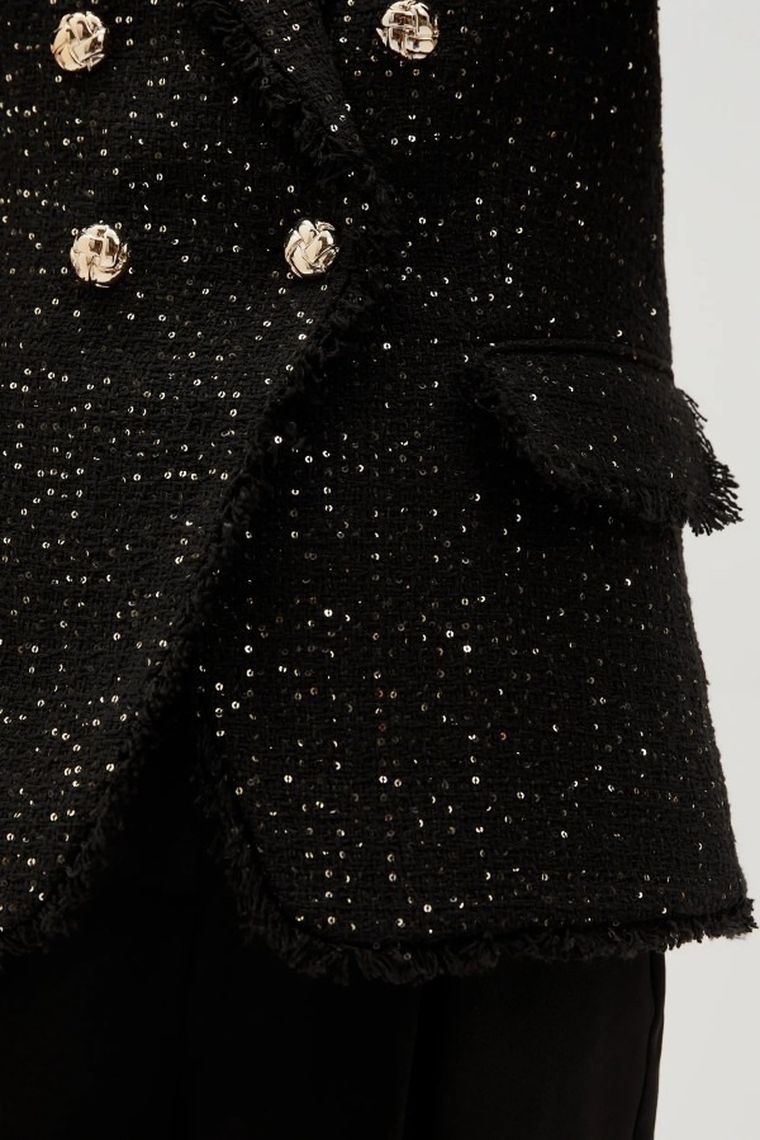 Marynarka damska, czarna, Moodo