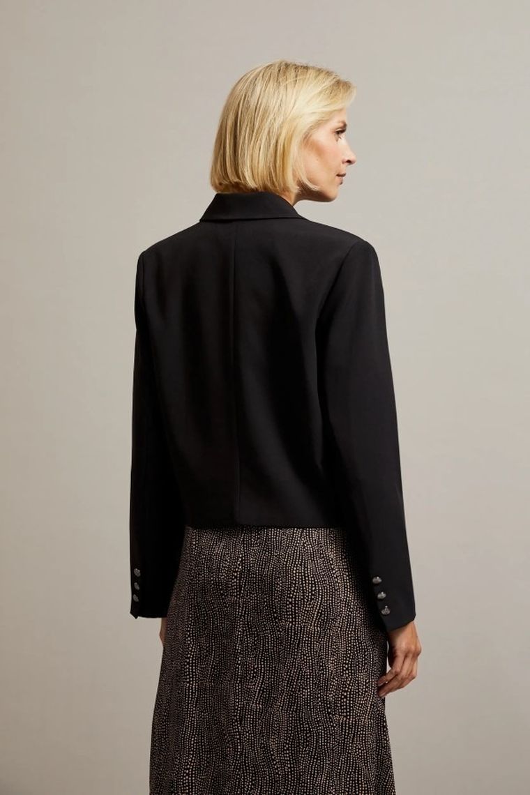 Marynarka damska, czarna, Moodo