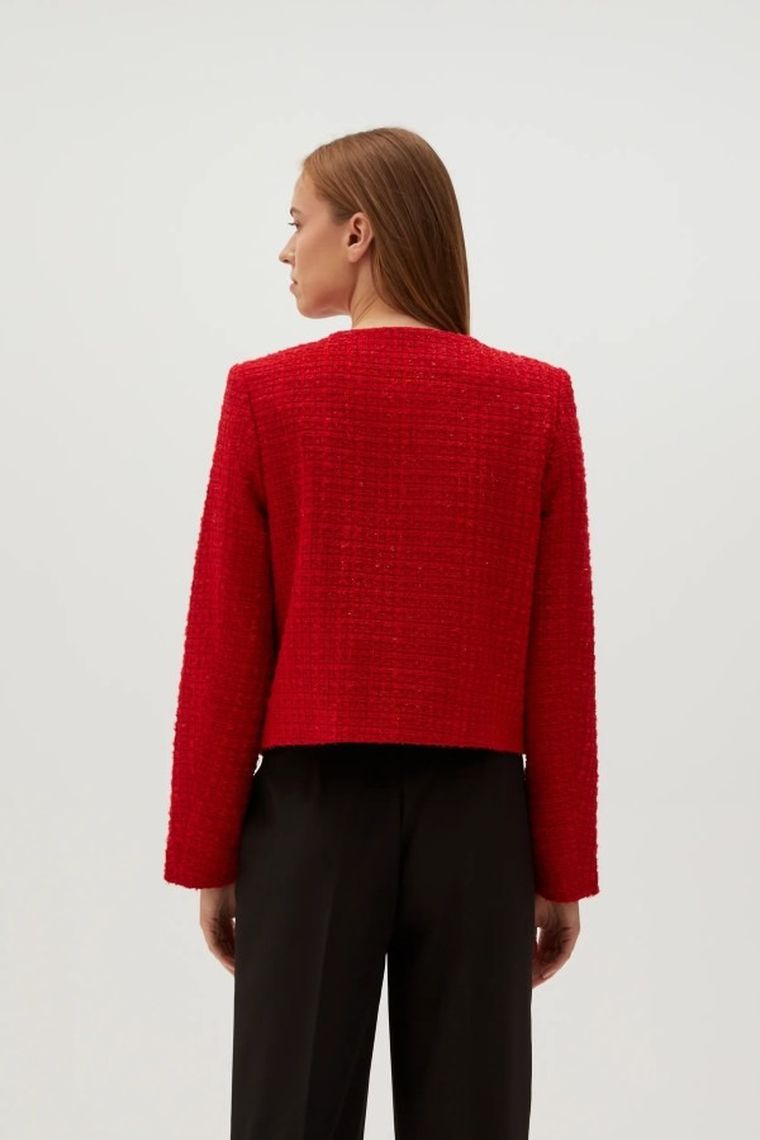 Marynarka damska, czerwona, Moodo