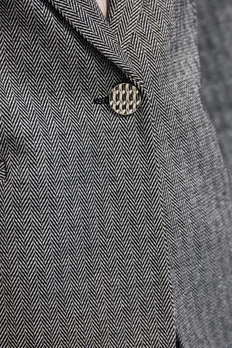 Marynarka damska, szara, Moodo