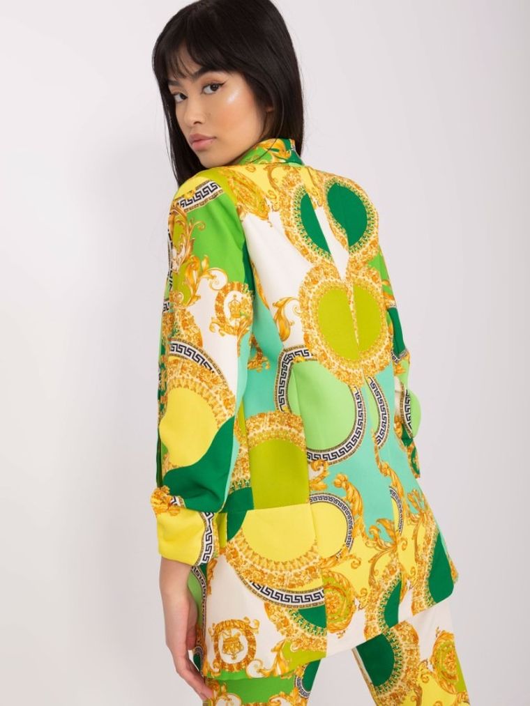 Marynarka damska, zielona, Italy Moda