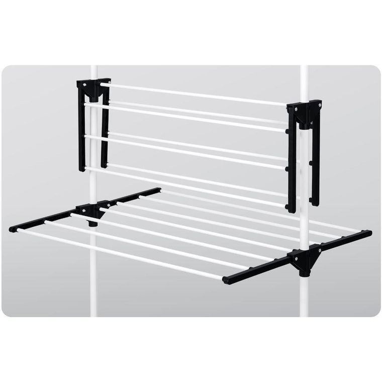 Massido, Delia, suszarka na pranie stojąca, rozkładana, biała, 15 m