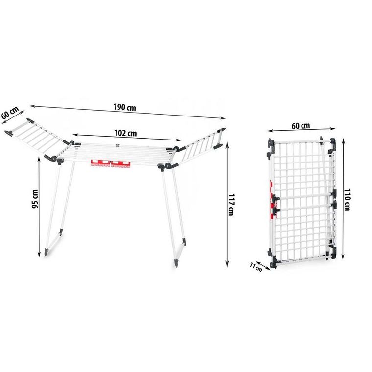 Massido, Lydia, suszarka na pranie, rozkładana