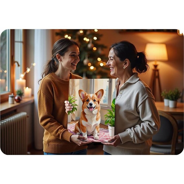 Massido, obraz do malowania po numerach, Piesek Corgi, 40-50 cm