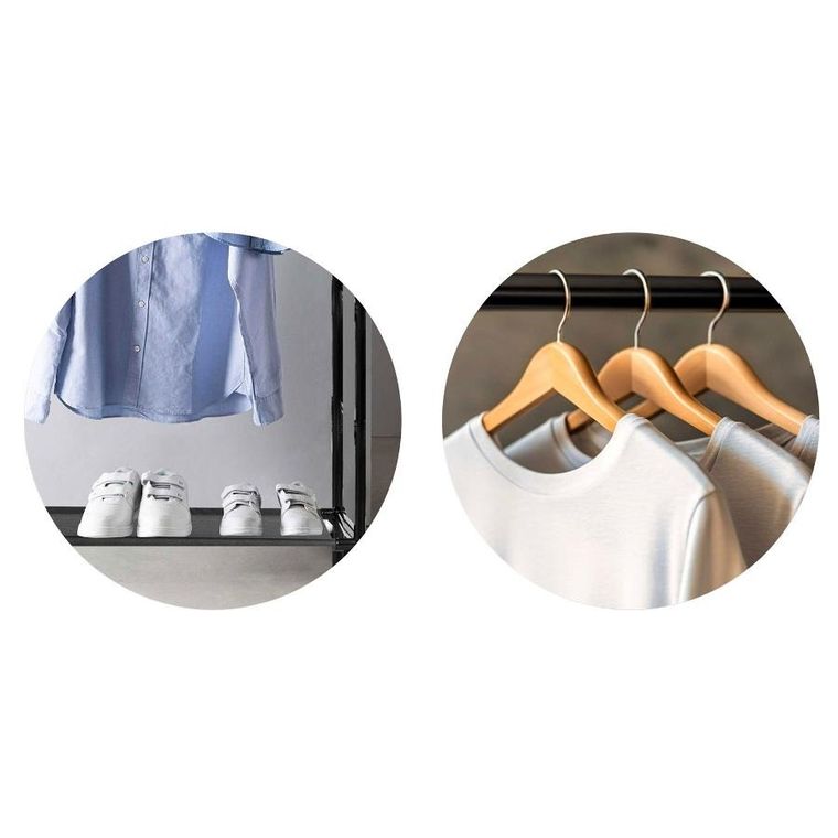 Massido, wieszak stojący, czarny