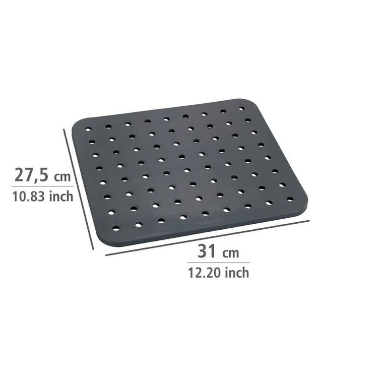 Mata ochronna do zlewozmywaka, szara, 31-27,5 cm