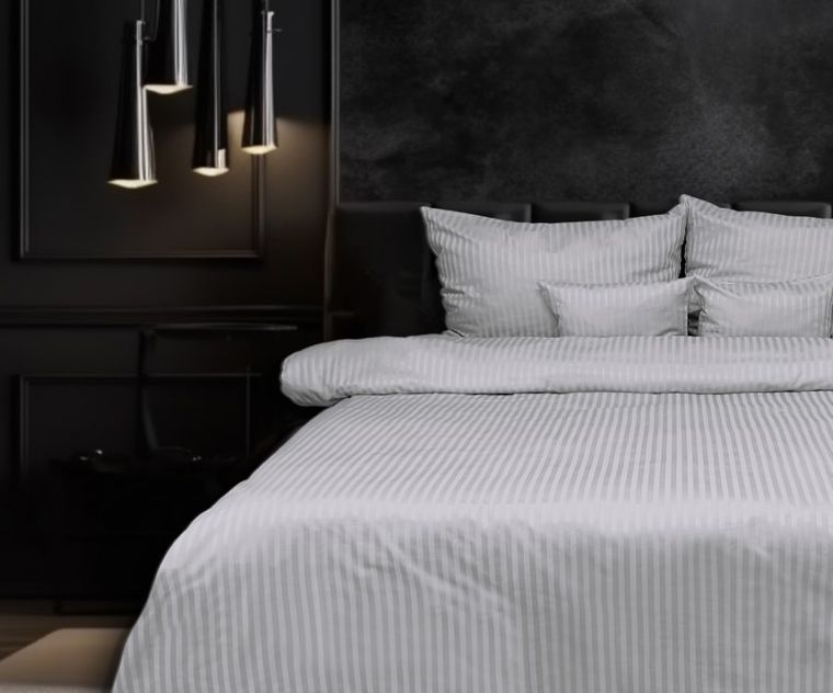 Matex, 3-częściowy komplet pościeli, adamaszkowa satyna bawełniana, 220-200 cm