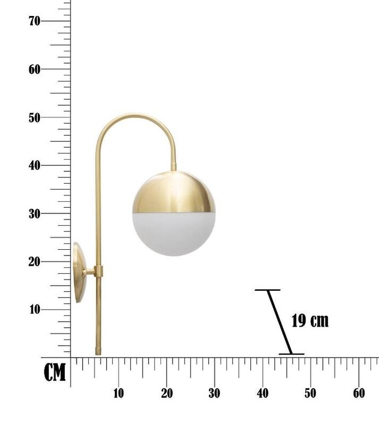 Mauro Ferretti, kinkiet z kulą, Glamy Street