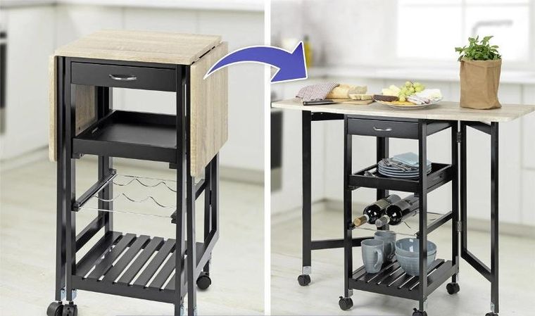 Maximex, barek kuchenny na kółkach, rozkładany