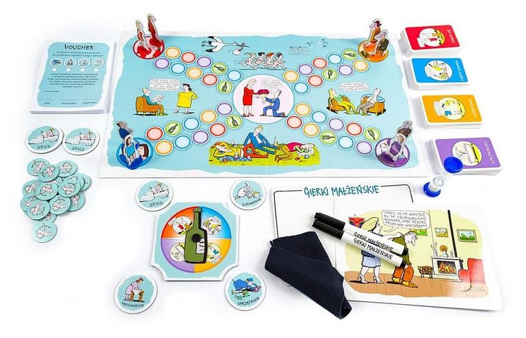 MDR, Gierki Małżeńskie, gra towarzyska ilustrowana rysunkami Andrzeja Mleczki