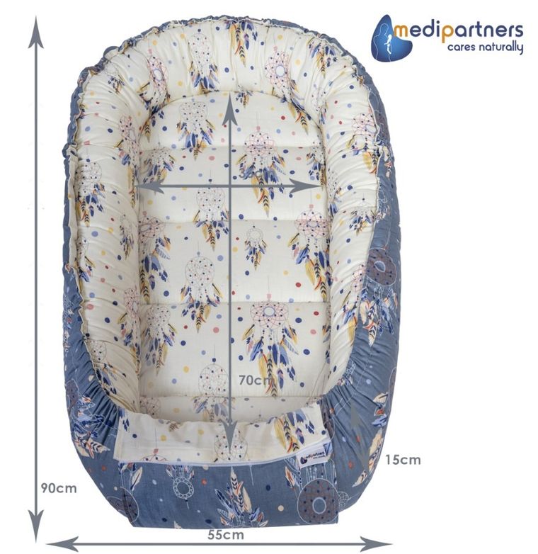 Medi Partners, Łapacze Snów, gniazdo niemowlęce, kokon solo, szary