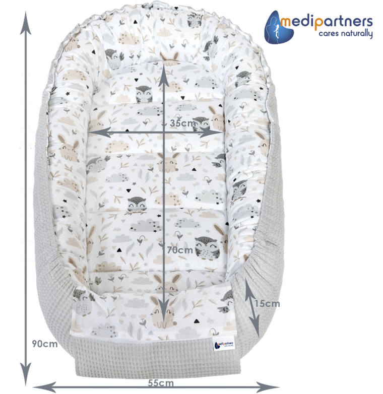 Medi Partners, Polana, gniazdo niemowlęce, kokon, wafel szary