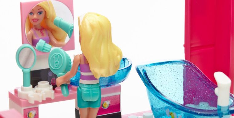 MEGA Bloks, Wspaniały domek Barbie, klocki, 222 elementy