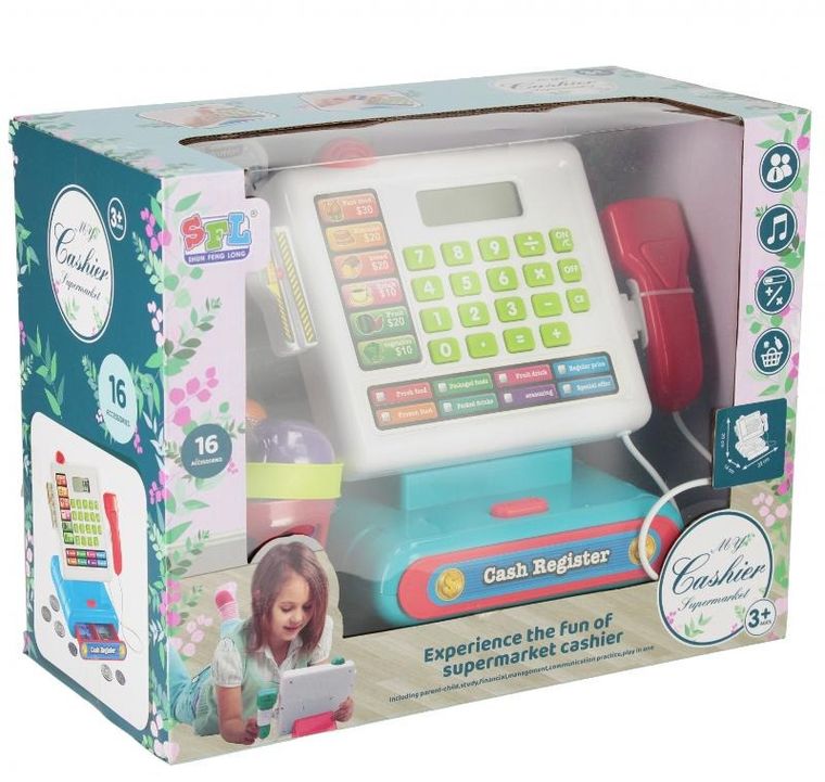 Mega Creative, interaktywna kasa sklepowa z akcesoriami